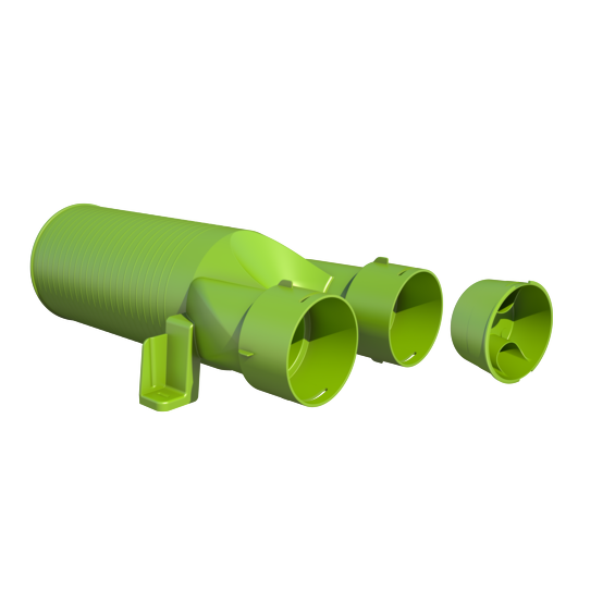 180° fitting for AE34 ducting - 75mm