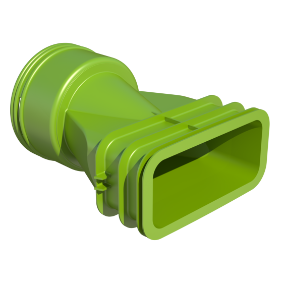 Adaptor for AE48 to AE55 Ducting - Round to Rectangular